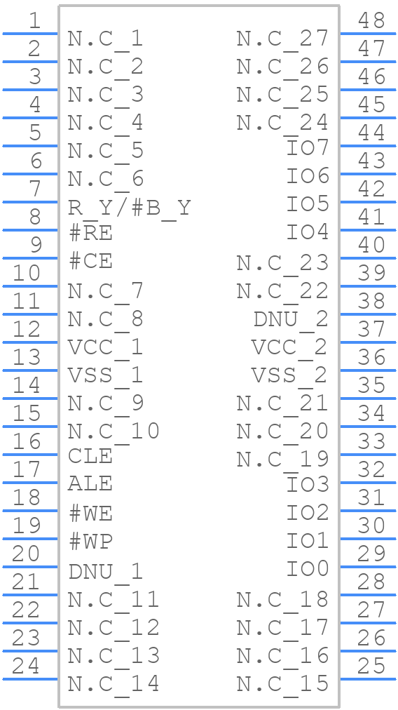 W29N01GVSIAA - Winbond - PCB symbol