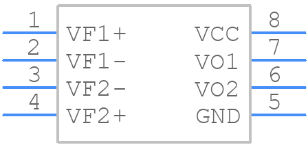 HCPL2531VM - onsemi - PCB symbol