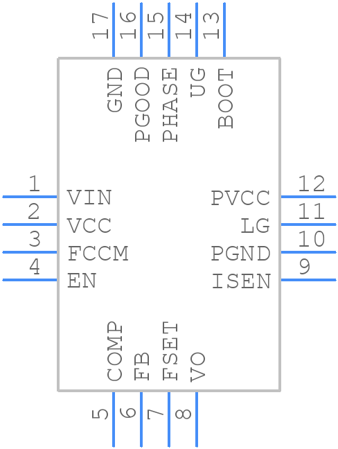ISL6269AIRZ - Renesas Electronics - PCB symbol