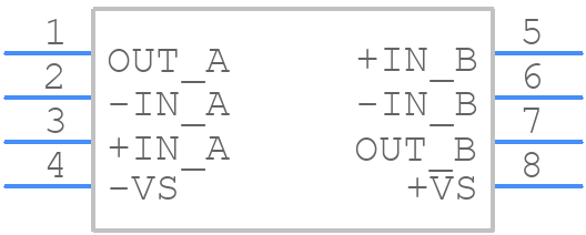 OPA2684IDCNTG4 - Texas Instruments - PCB symbol