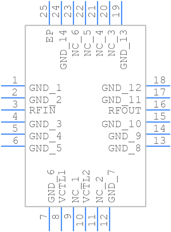 HMC985ALP4KE - Analog Devices - PCB symbol