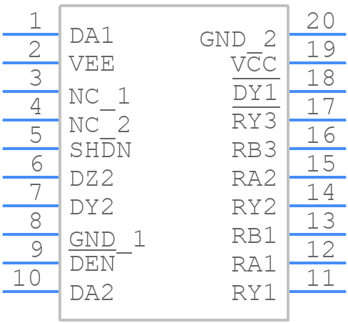 SN75LBC771DWG4 - Texas Instruments - PCB symbol