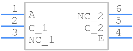 CNY17-1X007 - Vishay - PCB symbol