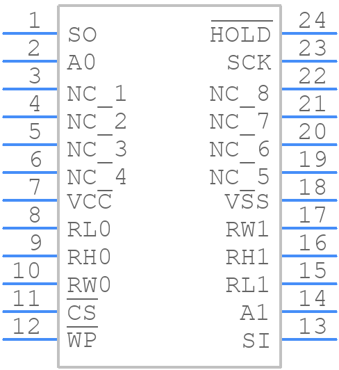 X9261US24Z-2.7 - Renesas Electronics - PCB symbol