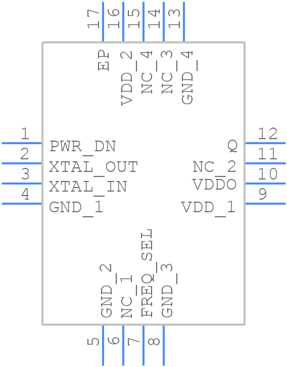 840022AKI-02LFT - Renesas Electronics - PCB symbol