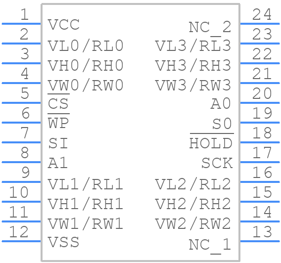 X9401WS24T1 - Renesas Electronics - PCB symbol
