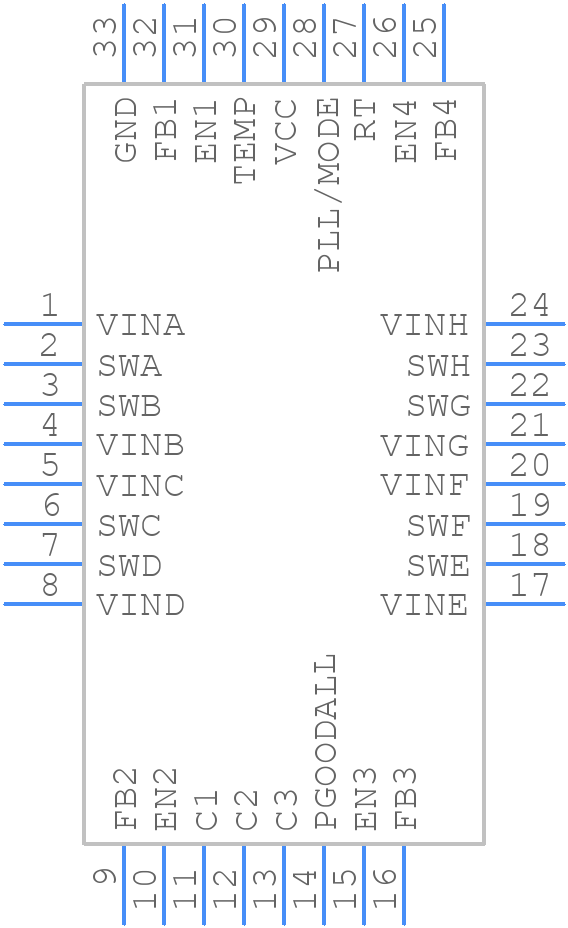LTC3370EUH#PBF - Analog Devices - PCB symbol