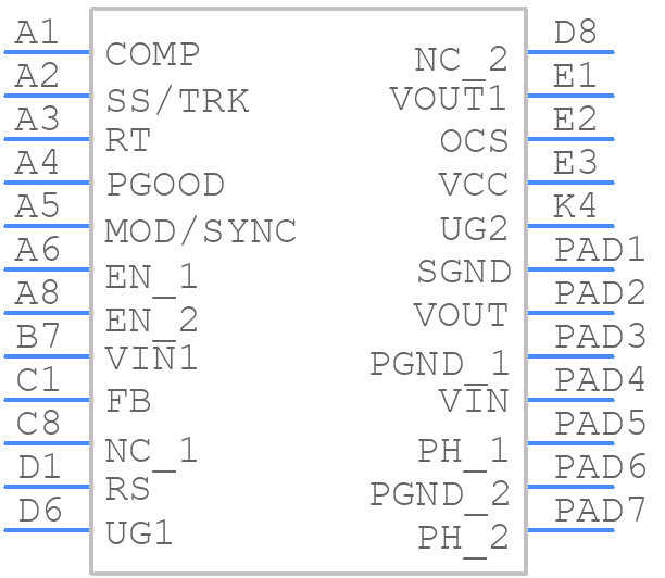 RAA2106104GLG#AD0 - Renesas Electronics - PCB symbol