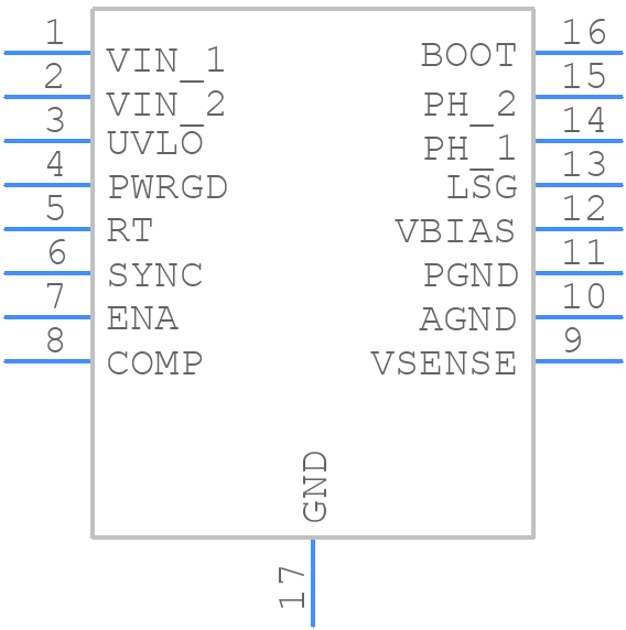 TPS54352PWPR - Texas Instruments - PCB symbol