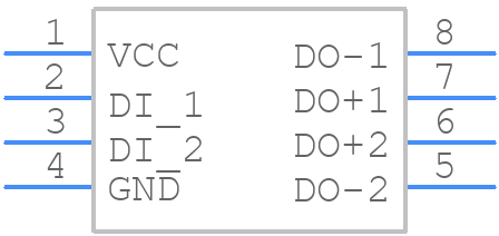 DS90LV027MX/NOPB - Texas Instruments - PCB symbol