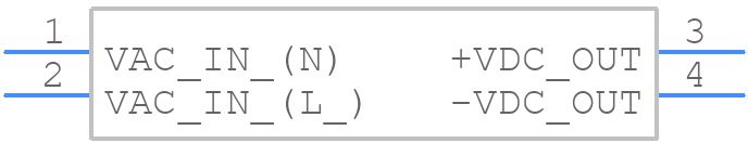 RAC10-12SB - RECOM Power - PCB symbol