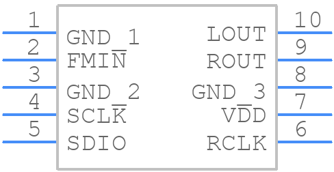 RDA5807 - RDA Microelectronics - PCB symbol