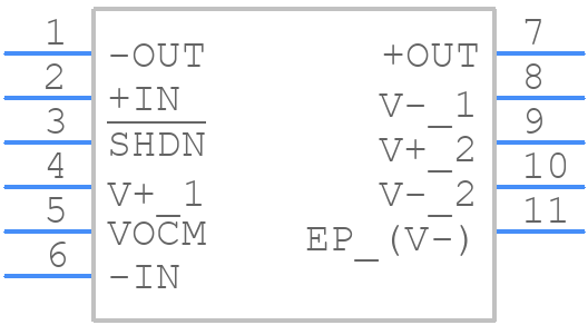 LTC6409IUDB#TRMPBF - Analog Devices - PCB symbol