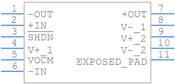 LTC6409HUDB#TRPBF - Analog Devices - PCB symbol