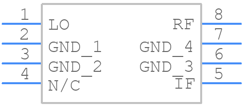 HMC316MS8 - Analog Devices - PCB symbol