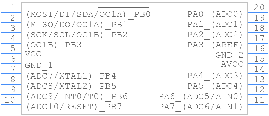 ATTINY26-16SI - Microchip - PCB symbol
