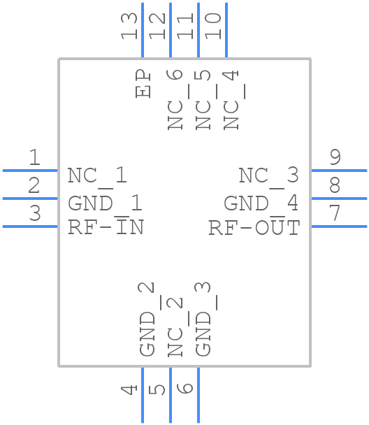XHF-63M+ - Mini-Circuits - PCB symbol