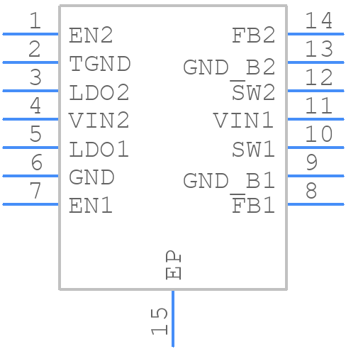 LP3905SD-A3/NOPB - Texas Instruments - PCB symbol