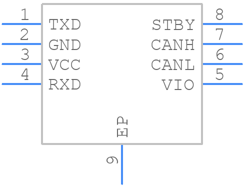 ATA6561-GBQW - Microchip - PCB symbol