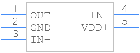 TLV2461CDBVRG4 - Texas Instruments - PCB symbol