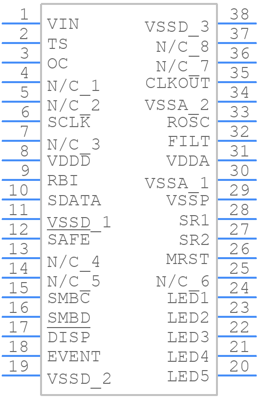 BQ2085DBTRG4 - Texas Instruments - PCB symbol