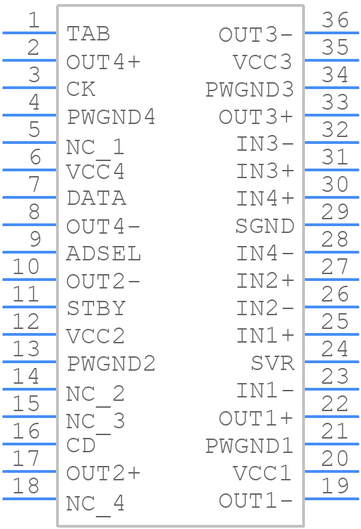 TDA75610DLVPDTR - STMicroelectronics - PCB symbol