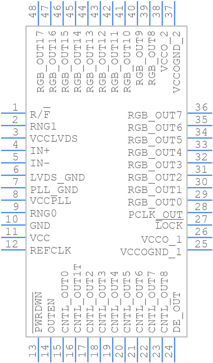 MAX9218ECM/V+ - Analog Devices - PCB symbol