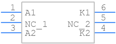BAT30-07P6FILM - STMicroelectronics - PCB symbol