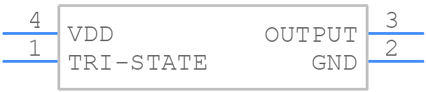 ECS-2520S33-250-FN-TR - ECS - PCB symbol