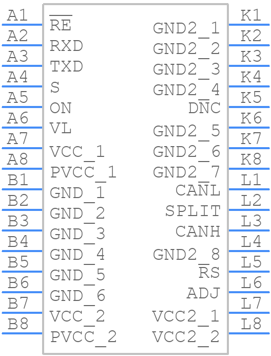 LTM2889IY-3#PBF - Analog Devices - PCB symbol