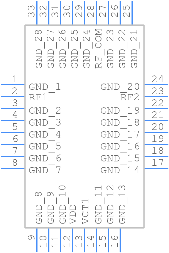 HSW2-272VHDR+ - Mini-Circuits - PCB symbol