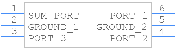 JPS-3-1+ - Mini-Circuits - PCB symbol