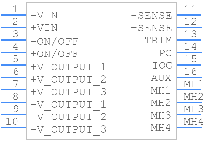 CFB750-300S12 - Cincon - PCB symbol