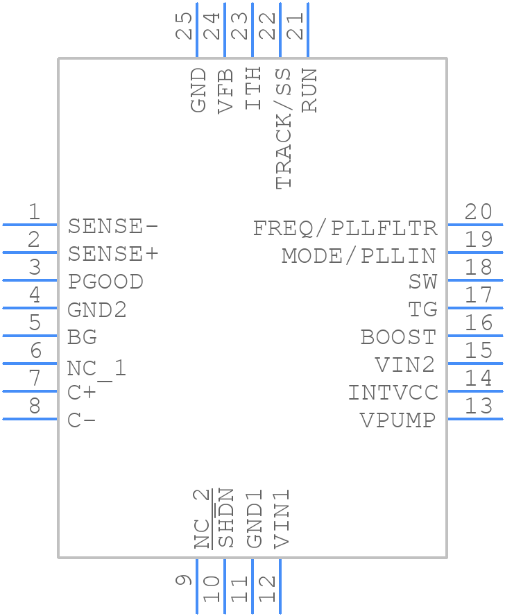 LTC3852EUDD#TRPBF - Analog Devices - PCB symbol