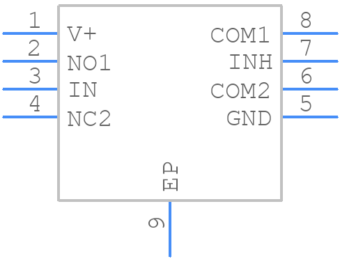 ISL43L712IRZ - Renesas Electronics - PCB symbol