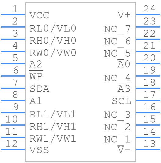 X9418WS24-2.7T1 - Renesas Electronics - PCB symbol