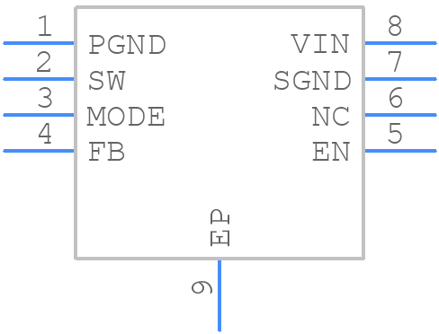 LM3676SDX-1.5 - Texas Instruments - PCB symbol