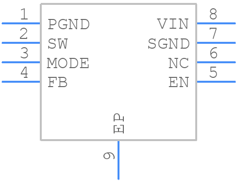 LM3676SDX-1.5/NOPB - Texas Instruments - PCB symbol