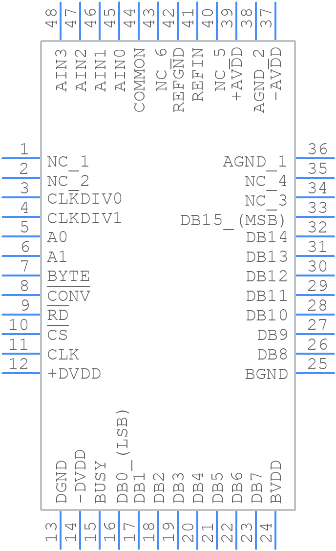 ADS8342IPFBRG4 - Texas Instruments - PCB symbol