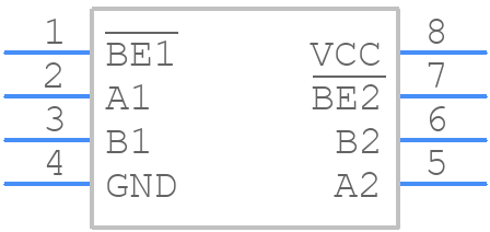 PI5C3306LEX - Diodes Incorporated - PCB symbol