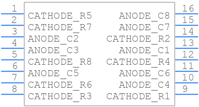 KWM-30881CVB - Luckylight Electronics - PCB symbol