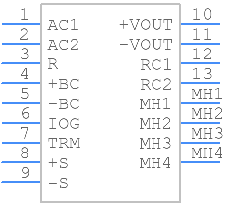 TUNS300F48 - Cosel - PCB symbol