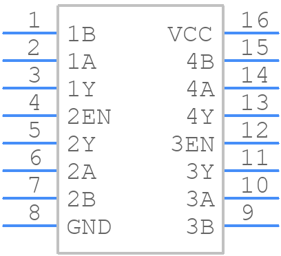 SN75175NSRG4 - Texas Instruments - PCB symbol