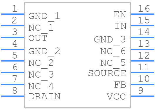 MP163CGSE-33-Z - Monolithic Power Systems (MPS) - PCB symbol