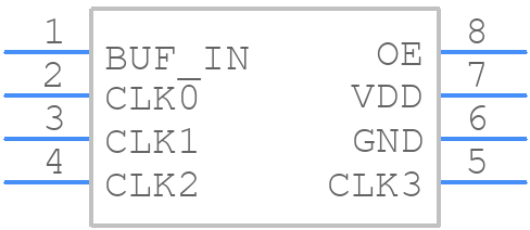 PI6CL10804WEX - Diodes Incorporated - PCB symbol