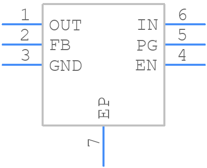 PTPS74601PDRVR - Texas Instruments - PCB symbol