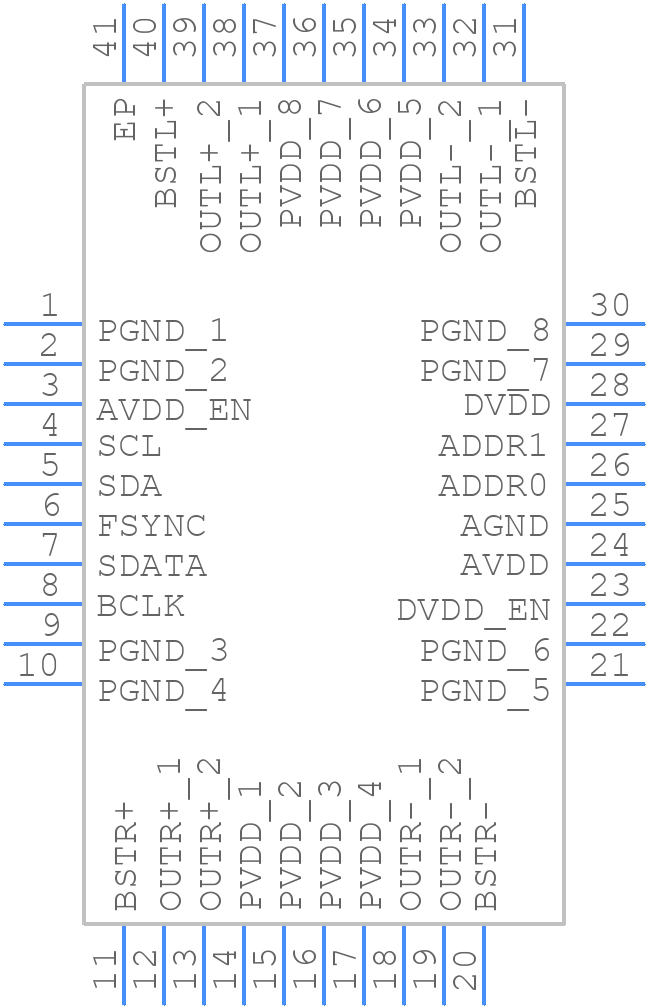 SSM3582ACPZ - Analog Devices - PCB symbol