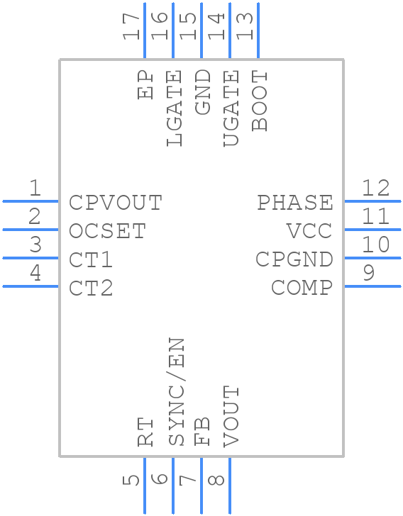 ISL6406IRZ-T - Renesas Electronics - PCB symbol