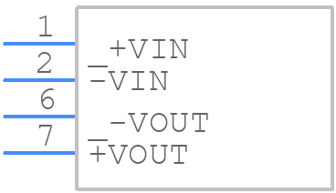 R05P05S/X2/R6.4 - RECOM Power - PCB symbol