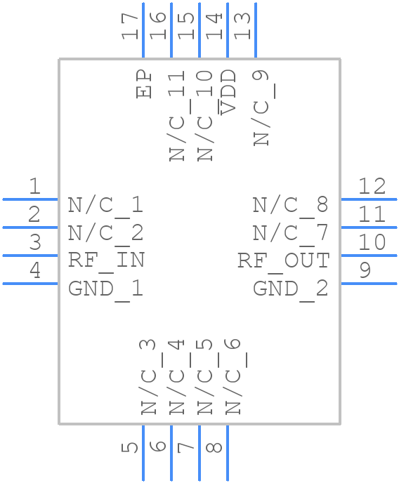 CMD264P3 - CustomMMIC - PCB symbol